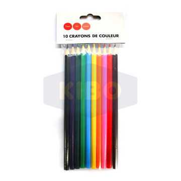 10 Crayons de couleur