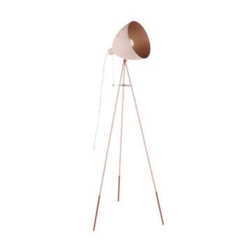 Lampadaire tripode rose...