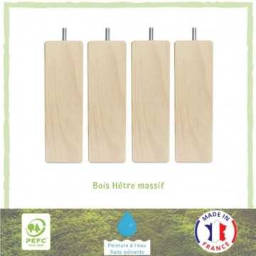 Jeu de pieds carrés en bois...