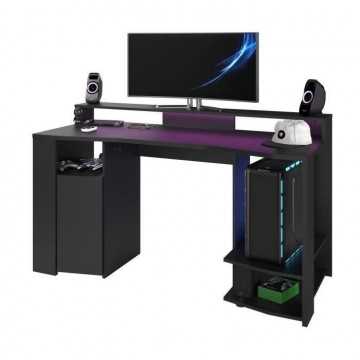 Bureau gaming LED droit -...