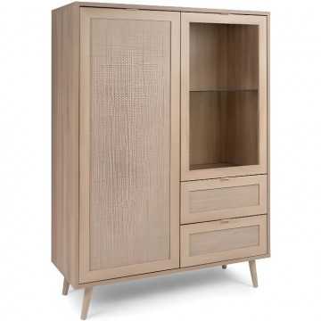 Vitrine 2 portes 2 tiroirs...